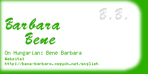 barbara bene business card